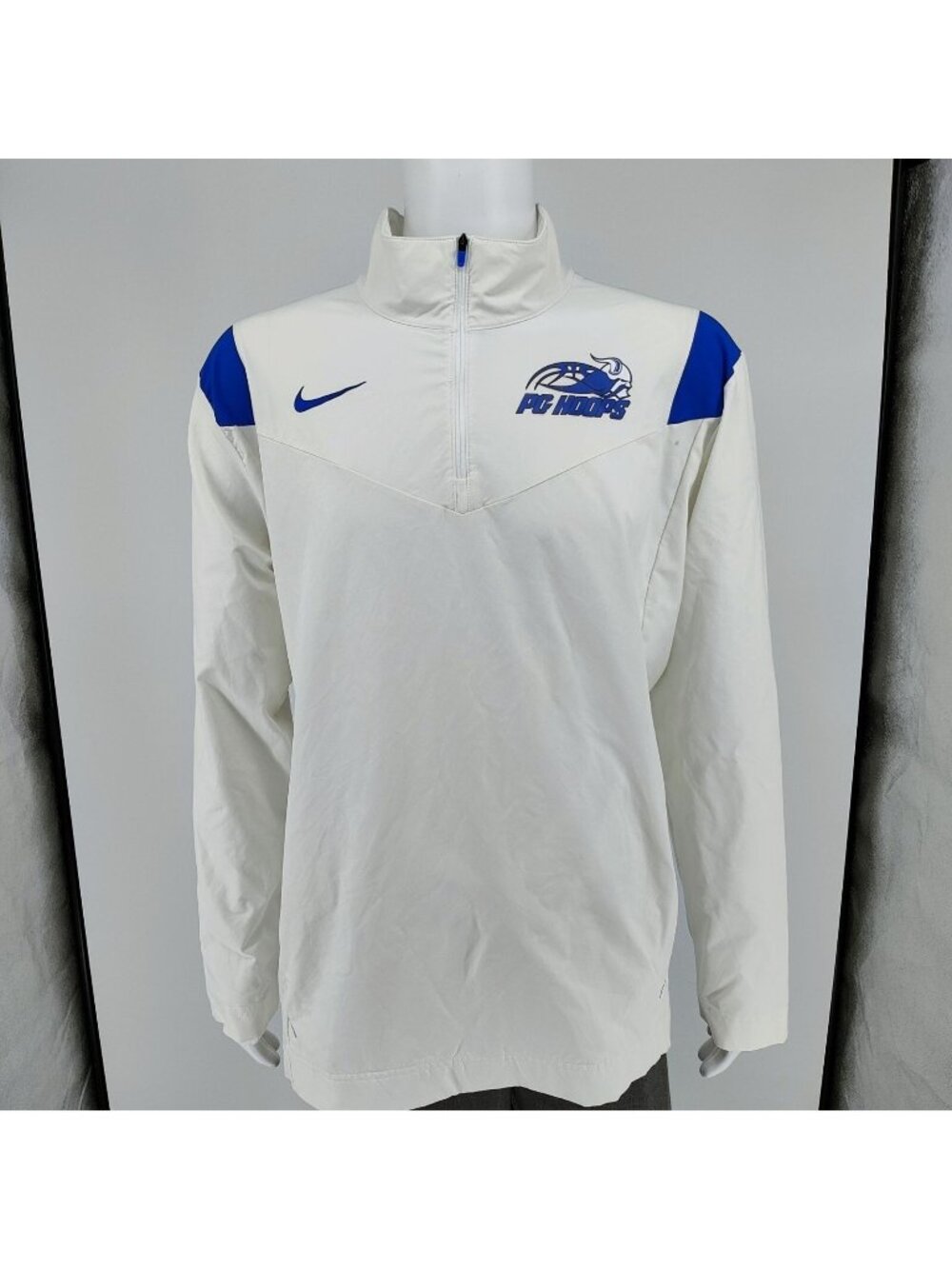 Nike Pleasant Grove High School Viking Blue and White Coaches' Vented Jacket -XL